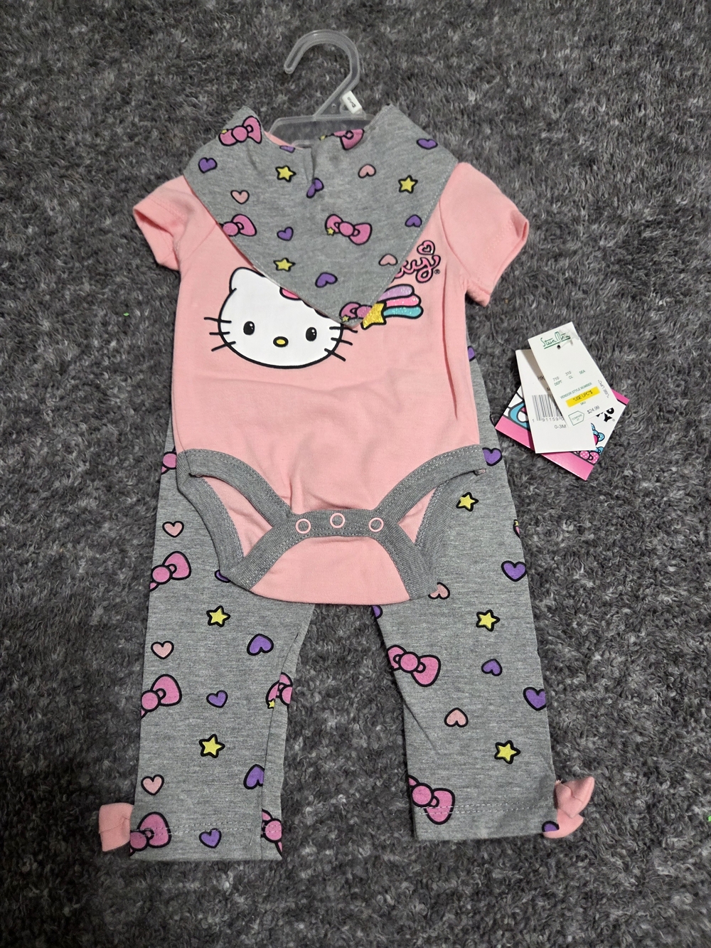 Hello Kitty Pink Bodysuit and Pants Set